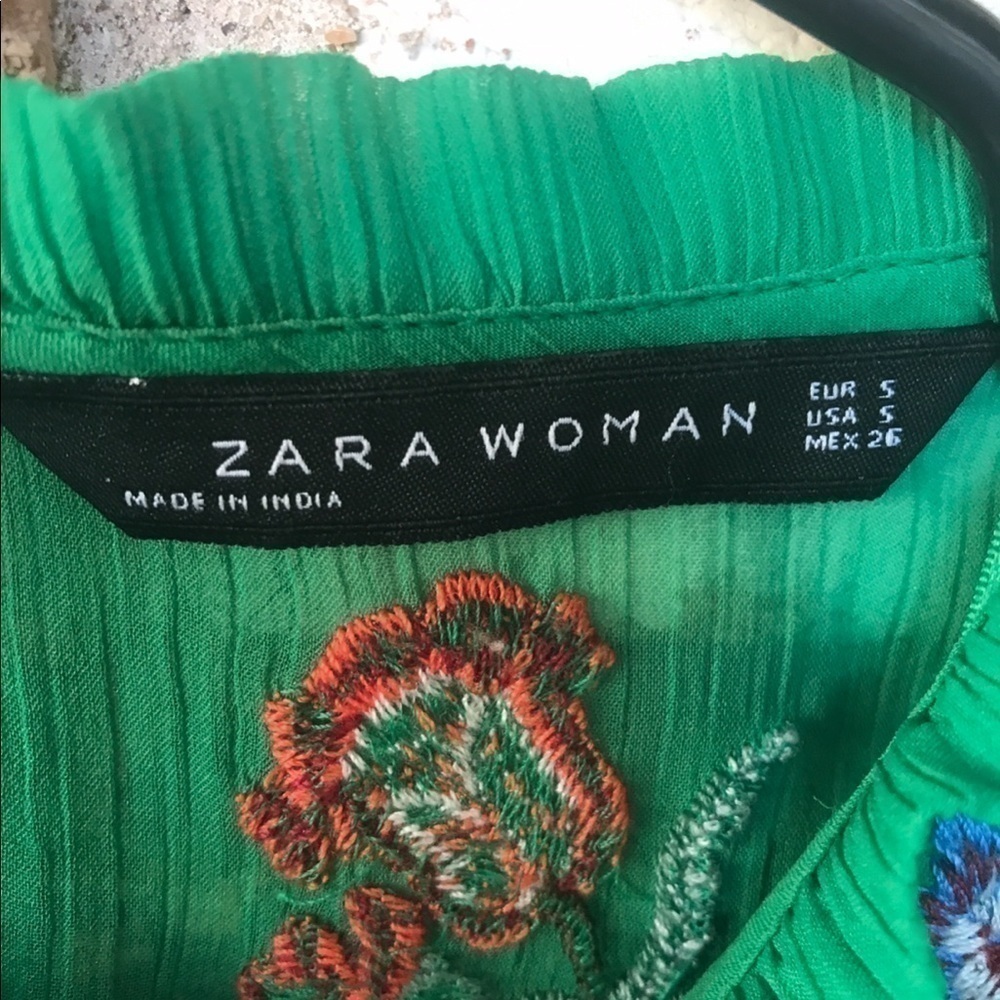 Zara Embroidered Tiered Ruffle Top - Picture 4 of 7